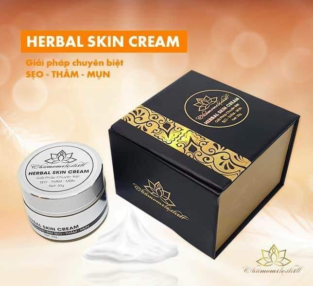 Kem trị sẹo rỗ Herbal skin cream Chamomile